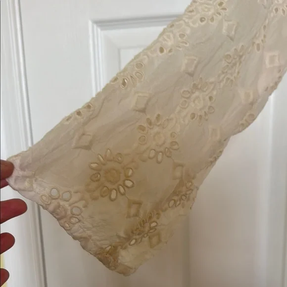 Johnny Was Laurel Amari Blouse - C10021-4 Cream Lace Blouse, Size S - Picture 5 of 11